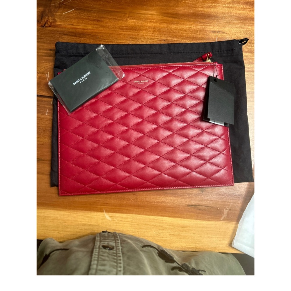 Saint Laurent book pouch !nwt. Comes with dust bag and certificate !